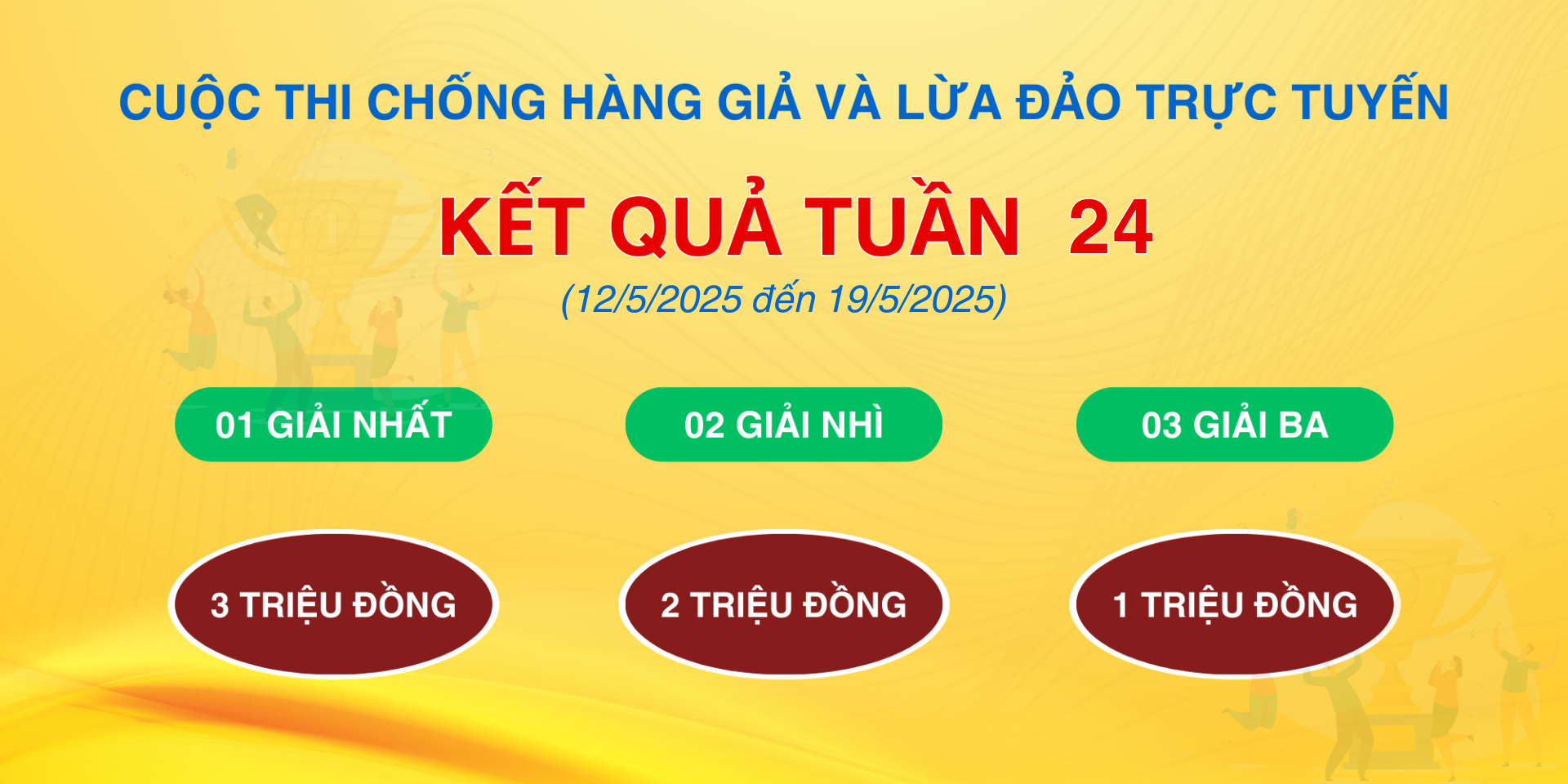 Kết quả tuần 24 Cuộc thi “Chống hàng giả và lừa đảo trực tuyến”